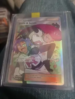 Pokemon TCG Jessie & James Trainer Full Art Ultra Rare Card 68/68 Hidden Fates - Image 1