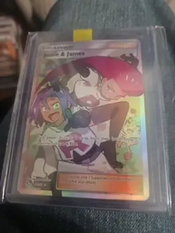 Pokemon TCG Jessie & James Trainer Full Art Ultra Rare Card 68/68 Hidden Fates - Image 2