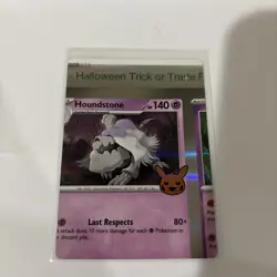 Pokemon Card - Houndstone Error Miscut NFC Trick or Trade 062/193 Holo Rare - Image 1