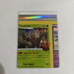 Pokemon Card Trevenant Error Miscut NFC Trick or Trade 062/193 Holo Rare - Image 1
