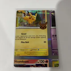 Pokemon Card - Pikachu Error Miscut NFC Trick or Trade 062/193 Holo Rare A1 - Image 1