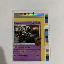 Pokemon Card - Dusknoir CORNER Error Miscut NFC Trick or Trade 062/193 Holo Rare - Image 1