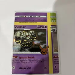 Pokemon Card - Dusknoir Error Miscut NFC Trick or Trade 062/193 Holo Rare - Image 1