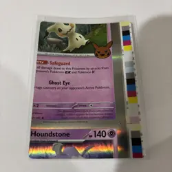 Pokemon Card - Mimikyu Error Miscut NFC Trick or Trade 062/193 Holo Rare - Image 1
