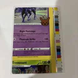 Pokemon Card - Trevenant Error Miscut NFC Trick or Trade 062/193 Holo Rare - Image 1