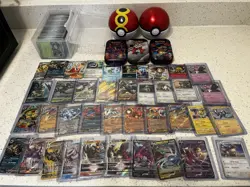 Pokemon Lot - Hit Cards, Box Of Bulk Cards, Containers!! - Image 1