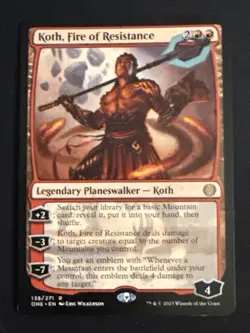 1x Koth, Fire of Resistance (138) Phyrexia: All Will Be One LP MTG Magic x1 MKE - Image 1