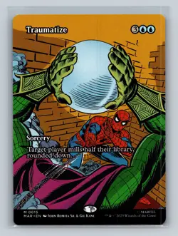 MTG - Traumatize (Borderless) - 15 - Marvel's Spider-Man - M - NM - Image 1