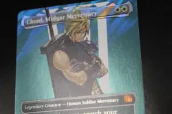 Cloud, Midgar Mercenary (Borderless) (Surge Foil) Final Fantasy Foil - MTG Magic - Image 3