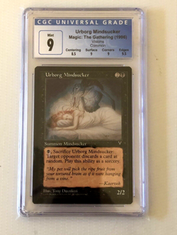 MTG - Urborg Mindsucker - Visions - Graded - CGC - 9 - Image 1