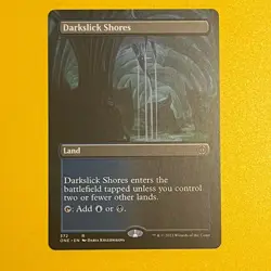 Darkslick Shores | Borderless | R | 372 | Phyrexia: All Will Be One | MTG - Image 1