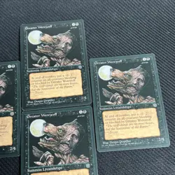 Greater Werewolf MTG Homelands Magic the Gathering Black Playset Vintage 4 - Image 3