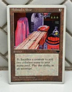 Magic The Gathering MTG Ashnod's Alter Artifact Chronicles 1995 Anson Maddocks - Image 1