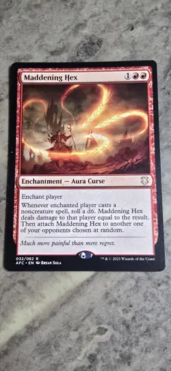 Maddening Hex Commander: Adventures in the Forgotten Realms Regular Rare MTG NM - Image 1