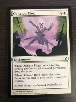 Magic the Gathering MTG Oblivion Ring Lorwyn NM - Image 1