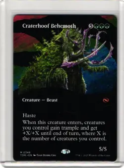 x1 Craterhoof Behemoth - Borderless M MTG Tarkir: Dragonstorm M/NM, English - Image 1