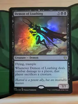 X 1 Demon of Loathing FOIL NM Theros Beyond Death 292 MTG Magic The Gathering - Image 1