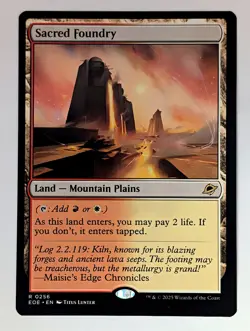 (Normal) Sacred Foundry (256) Edge of Eternities Mtg NM - Image 1