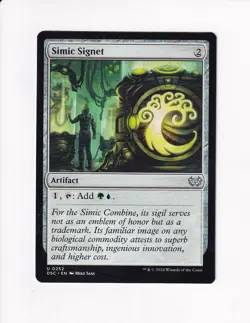MAGIC THE GATHERING MTG COMMANDER: DUSKMOURN SIMIC SIGNET - Image 1