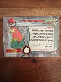 2000 Pokemon Topps Slowpoke #79 Non Holo - Image 2