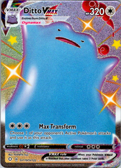 Ditto VMAX SV119/SV122 Pokemon TCG Sword & Shield Shining Fates Ultra Rare NM - Image 1