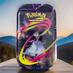 Pokemon TCG Tin Sealed Gardevoir 2 Booster Packs Destined Rivals Mega Evolution - Image 2