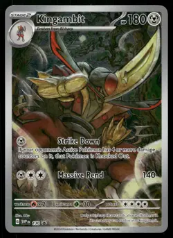 Kingambit 130 Promo Scarlet & Violet SVP Illustration Rare Pokemon NM - Image 1