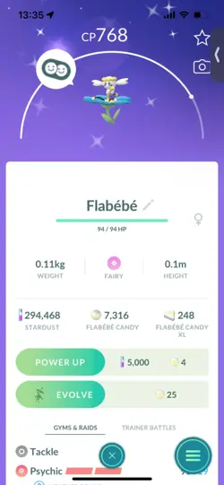 Pokemon Go (Stage 41) Shiny Blue Flabebe ( 38!Shinys ) - Image 2