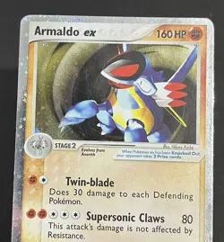 Armaldo ex - 16/17 - Cosmos Holo Rare - Pop Series 1 - Pokemon Card - MP - Image 3
