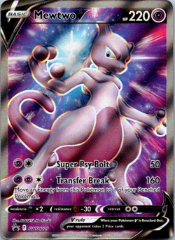 Mewtwo V - SWSH229 - Pokemon Sword & Shield Promo Ultra Rare Holo Card NM - Image 1