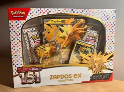 Pokemon TCG Scarlet & Violet 151 Collection Zapdos ex Sealed Case - Image 1