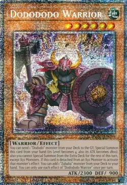 Yugioh! Dodododo Warrior - DUAD-EN004 - Starlight Rare - 1st Edition Near Mint, - Image 1