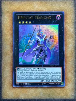 Yugioh Timestar Magician PEVO-EN009 Ultra Rare 1st Ed LP - Image 1