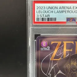 PSA 10 Lelouch SR 3 Star EX02BT/CGH-2-042 Code Geass Union Arena Card Japanese - Image 2