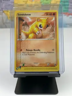 SHIPS SAME DAY Pokemon e-Reader Card NM Sandshrew 75/100 Fighting Type 2003 CCG - Image 1