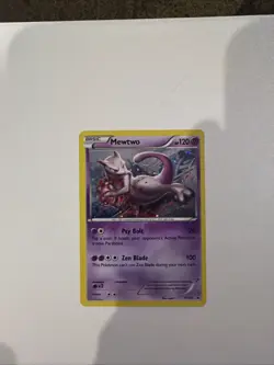 Pokemon TCG Mewtwo XY101 Holo Promo Card 2015 LP Condition - Image 1