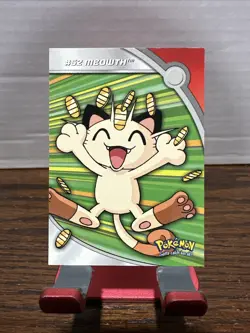 HV9 #52 Meowth Heroes & Villains Foil Topps TV Animation Series 3 Pokemon Card - Image 1