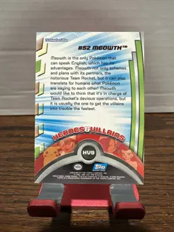 HV9 #52 Meowth Heroes & Villains Foil Topps TV Animation Series 3 Pokemon Card - Image 2