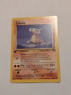 Cubone 50/64 Pokemon Jungle 1st Edition Card 1999 LP #2 - Image 1