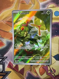 Caterpie 172/165 Sv: Scarlet & Violet 151 Illustration Rare Pokemon Card TCG NM - Image 1