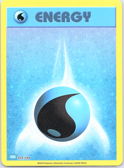 Basic Water Energy 033/034 Trading Card Game Classic Holo - Image 1
