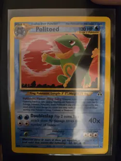Politoed Neo Discovery Pokemon TCG Non-Holo Card LP Condition - Image 1
