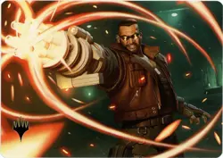 Barret Wallace - Art Series Gold Stamped - 8/53 - Final Fantasy MTG - Art Card - Image 1