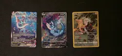 Tcg Pokemon 3 Card Lot Pikachu Full Art Valporeon Premium Collection Promo Holo - Image 1