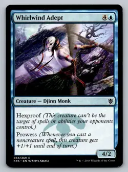 Whirlwind Adept Magic The Gathering Kahns of Tarkir 2014 MTG Card FREE SHIP ! - Image 1
