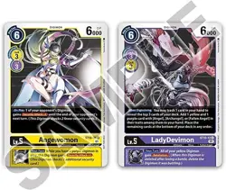 Digimon TCG Tamer Goods Set Angewomon & LadyDevimon PB14 Playmat + Cards - Image 4
