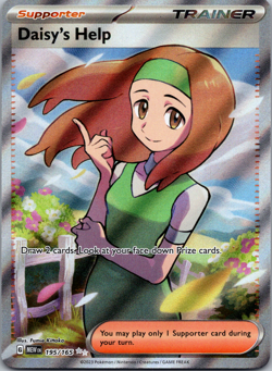 Daisy's Help 195/165 - Pokemon TCG 151 Full Art Ultra Rare Card NM - Image 1