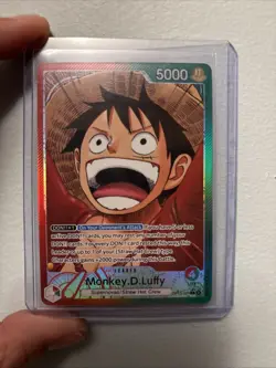 One Piece TCG OP13-001 Monkey D. Luffy Alt Art Leader AA Card Game CCG English - Image 1
