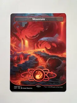 Mountain - BORDERLESS Planetary - MTG Unfinity - NM - Image 1