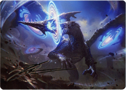 Yiazmat, Ultimate Mark - Art Series Gold Stamped - 7/53 - Final Fantasy MTG - Image 1